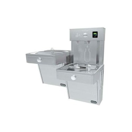 Elkay Elkay LVRCTL8WSK EZH20 VR Bi-Level Water Bottle Filling Station & Bubbler, Filtered, Stainless Steel LVRCTL8WSK